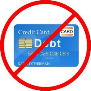 no credit card debt