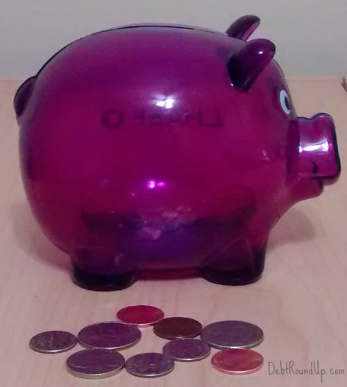 coins and piggy bank