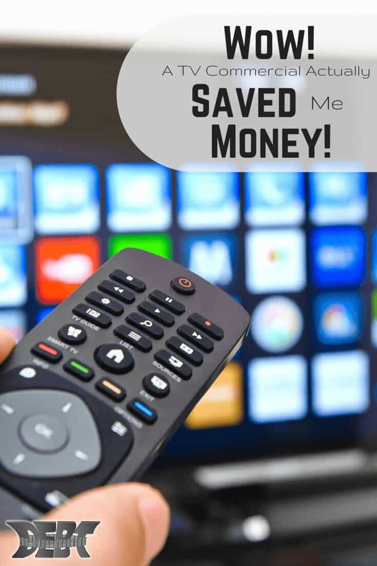 Wow, A TV Commercial Actually Saved Me Money!