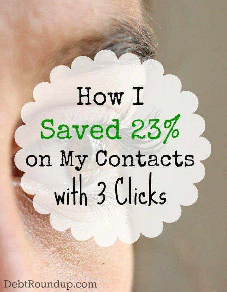 How I Saved 23% on My Contact Lenses with Three Clicks