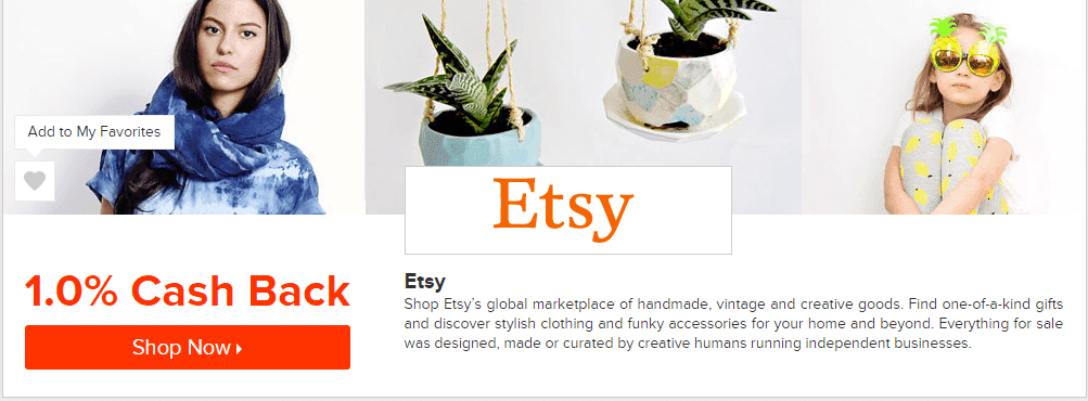 Esty Shop Now Button