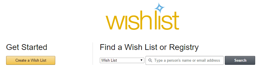 Create an Amazon Wish List